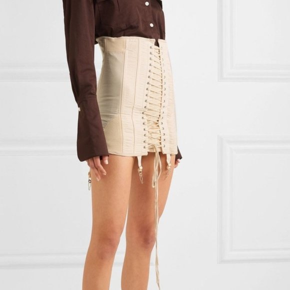 ORSEUND IRIS GAMINE SKIRT OFF WHITE - Picture 2 of 5